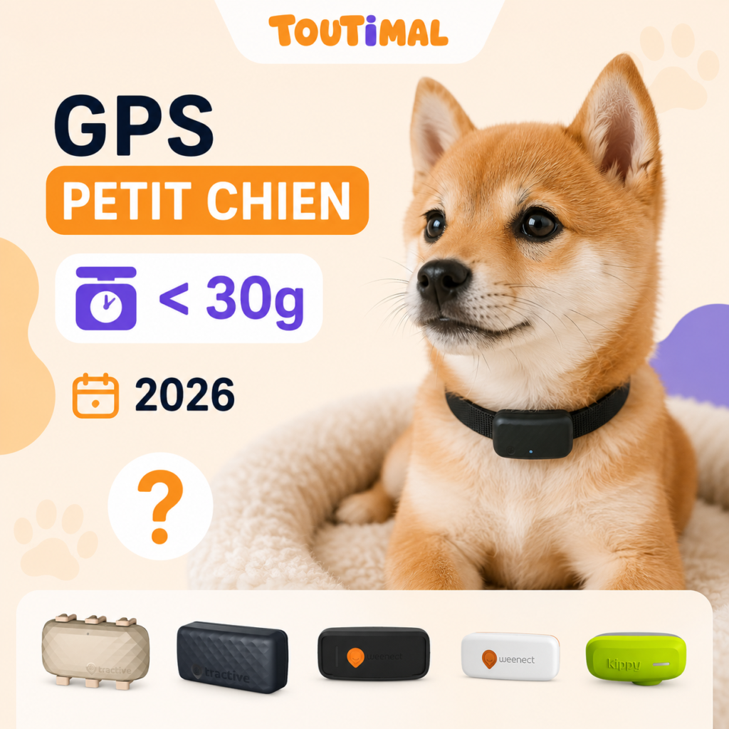 Collier GPS pour petit chien : quel traceur choisir sous 30g en 2026 ?
