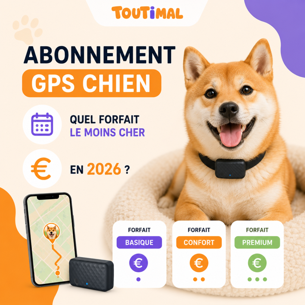 Abonnement GPS chien : quel forfait est le moins cher en 2026 ?