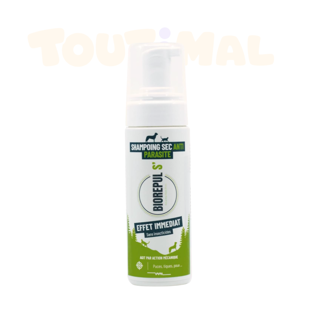 Shampoing Sec Anti-Parasitaire Chien et Chat BIOREPUL’S Veto