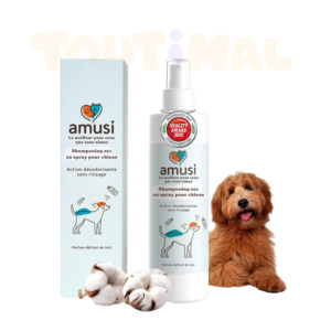 Shampoing Sec Chien Hypoallergénique amusi 250 ml