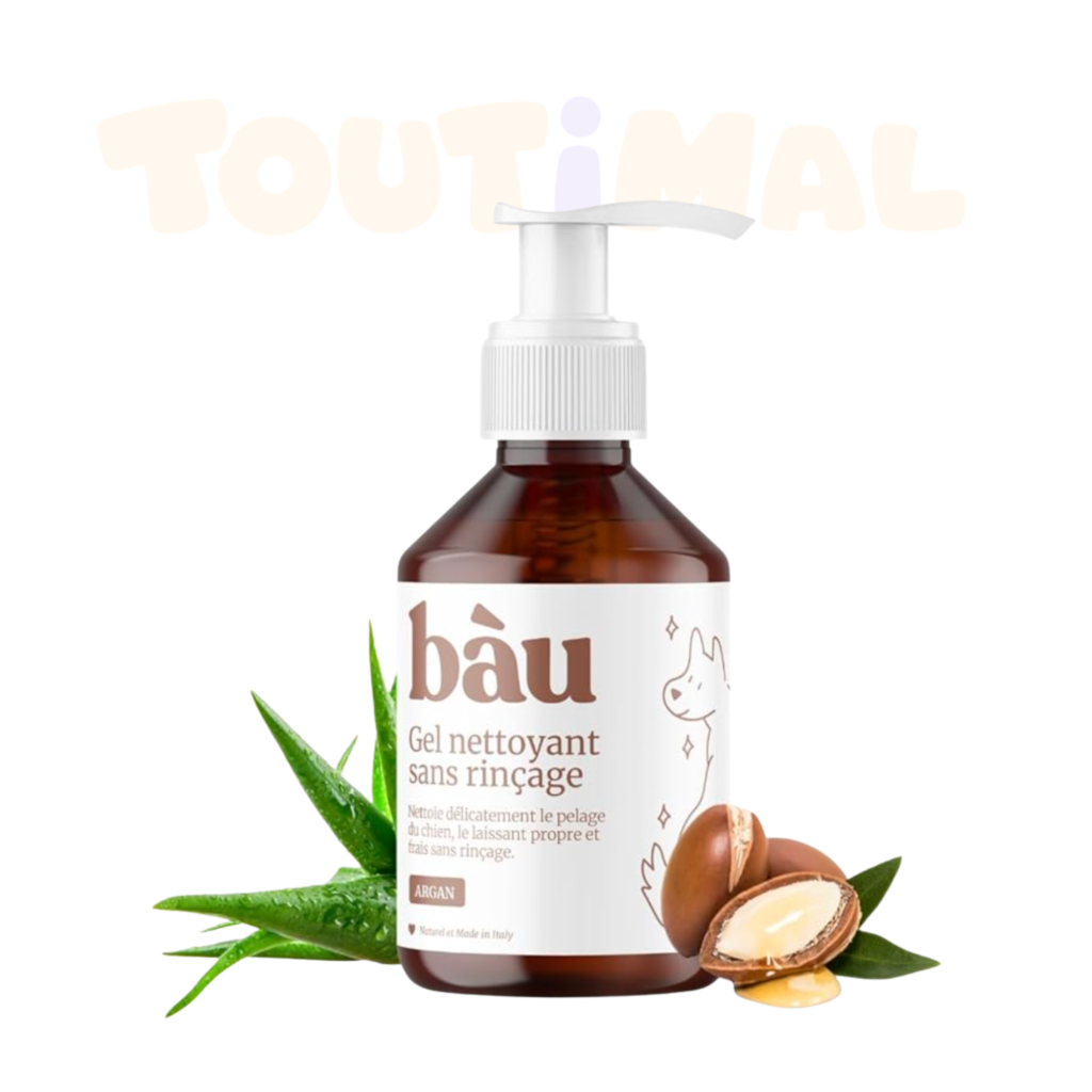 Gel Nettoyant Sans Rinçage Chien BAU Argan