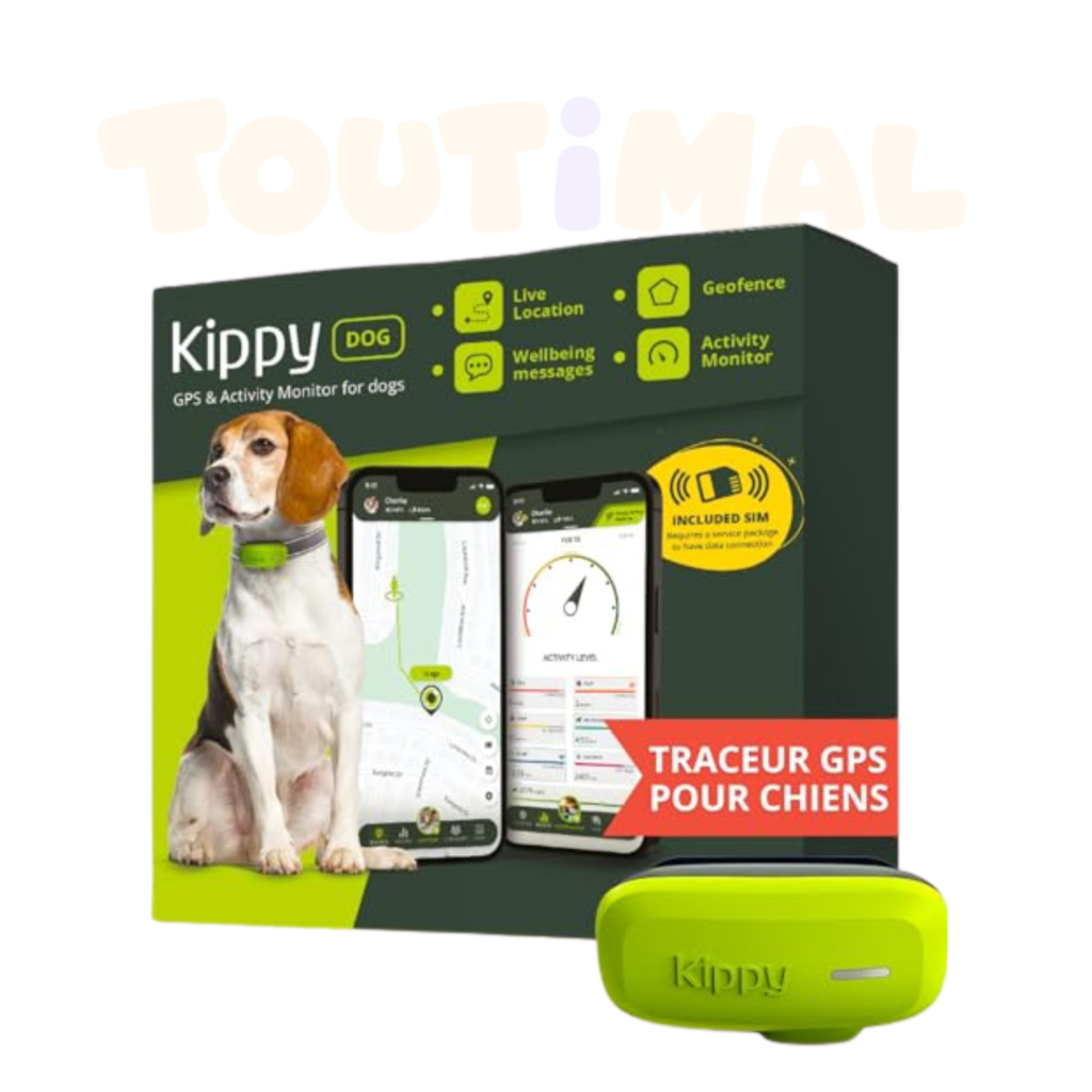 Collier GPS Chien Anti Fugue Kippy Dog 4G Connecté