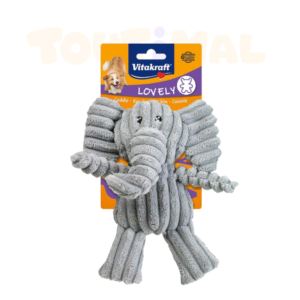 Peluche Chien Vitakraft Safari Éléphant Couineur